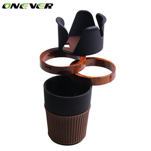 Onever Multifunction Car Phone Cup Drink Card Holder Mount Rotatable Storage Box Car-styling Universal Car Interior Accessories