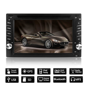 6.2" GPS Navigation HD 2DIN Bluetooth Car DVD Player With Touch Screen
