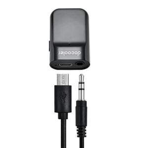 Docooler Bluetooth Receiver Hands-free Car Kits 3.5mm Stereo Bluetooth Music Receiver for Audio Streaming Home/Car Audio System Use