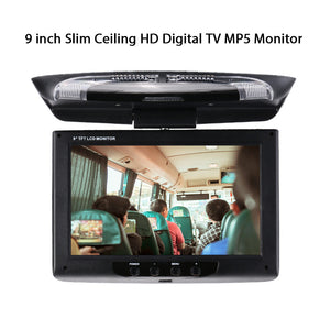 Car DVD Monitor Car Monitor Universal 9 Inch 180°Rotate Flip Down Roof Mount Monitor Vehicles Car Displayer Overhead