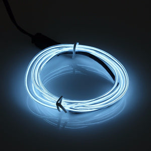 Multicolor 1M Neon Light Dance Party Decor car Lights Neon LED lamp Flexible 2.3MM EL Wire Rope Tube LED Strip With inverter